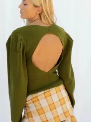 Saffron Open Back Sweater thumbnail 1