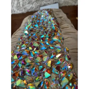 La Femme Cocktail Dress Sparkle Jeweled Ruched Party Wedding Bachelorette Rich thumbnail 7