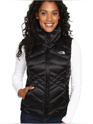 The North Face Aconcagua 550 Quilted Goose Down Puffer Vest Black Size Small thumbnail 1