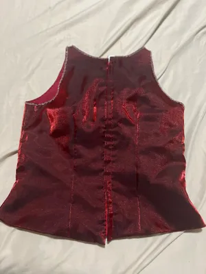 Unique designed Halter top Red thumbnail 5