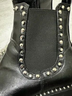 Studded Chelsea Boots Black Size 7 thumbnail 4
