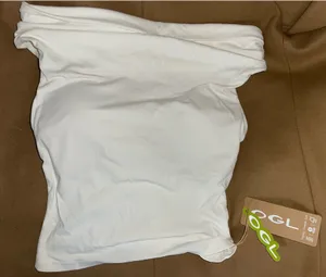Ruched off shoulder top White thumbnail 2