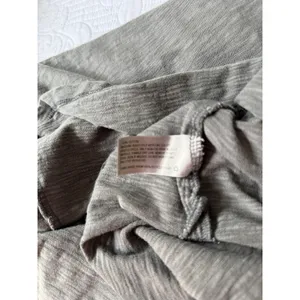 Universal Thread Gray Cotton Maxi Dress Small Ruffle Sleeves Side Slit Casual thumbnail 9