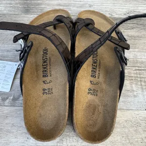 Birkenstock Mayari Microfiber Gator Gleam Copper Sandal Women Size 8 New thumbnail 10