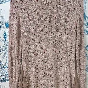 Knox Rose Pink and Cream Knit Sweater thumbnail 3