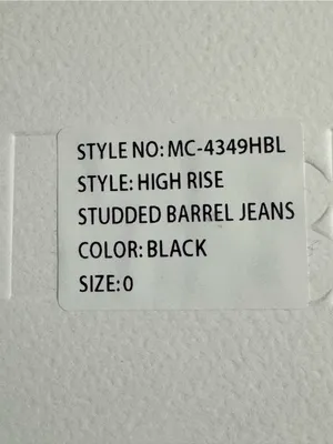 I&M High Rise Black Barrel Studded Jeans thumbnail 11