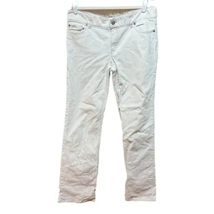 J.Crew Vintage Stretch Cords Favorite Fit Cream Corduroy‎ Straight Leg Pants 8R thumbnail 2