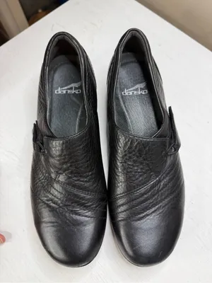 Dansko Franny Women's‎ Size 39 9US Black Leather Comfort Shoes Loafers thumbnail 15