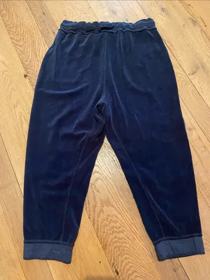 Free People Movement Let It Go Velour Joggers Blue Stretch Pants Medium thumbnail 11