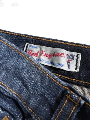 Genuine Red Engine Vintage Original Denim Mid-Rise Hip-Slimming Flare Jeans 27 thumbnail 6