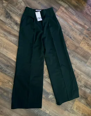ZARA Nwt!  Wide Leg Pants thumbnail 1