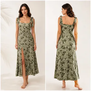 Reformation Twilight Midi Dress verde green floral size 2 thumbnail 2