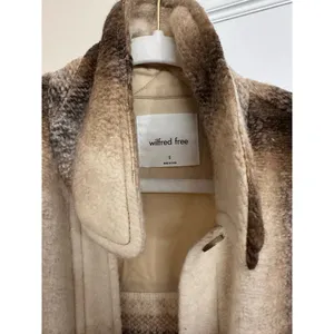 Aritzia Wilfred Free The Ganna Shirt Jacket Brown Tan size Small thumbnail 5