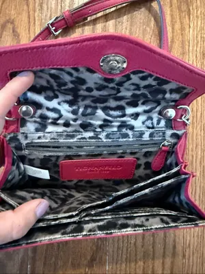 Tignanello red crossbody bag genuine leather 8”x5” thumbnail 5