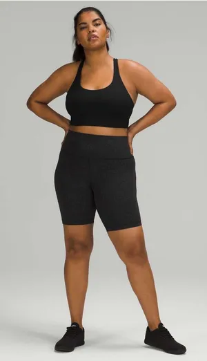 LULULEMON Wunder Train High Rise Short 8" in Crunch Black Sz. 4 thumbnail 1