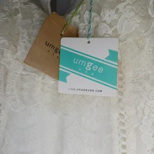 Umgee Bohemian Chic V-Neck Cottagecore Lace Mini Dress in Cream NWT thumbnail 8