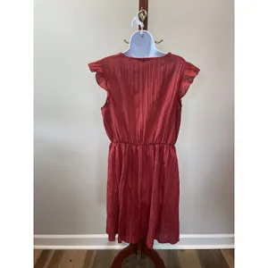 Tash & Sophie Crepe Flutter Sleeve Dress Size M Made in USA thumbnail 2