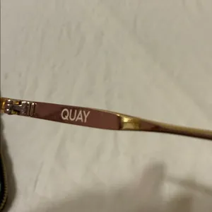 Quay Australia Gold Frame Sunglasses with Purple Lenses thumbnail 6
