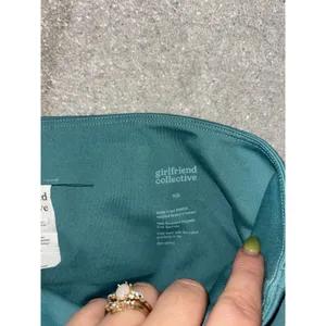Girlfriend Collective XS cropped‎ Leggings TEAL EUC thumbnail 4
