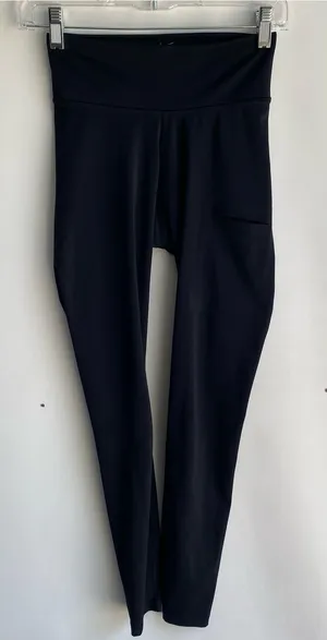 Nike dri fit black leggings full length athletic activewear tights workout XS thumbnail 1