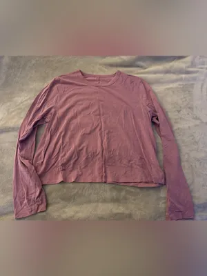lululemon athletica Classic-Fit Cotton-Blend Long Sleeve VLVD 10 in Velvet Dust thumbnail 2