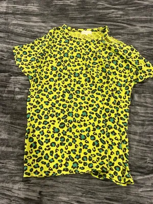 Leopard Print Shirt - Yellow and Green Size L by perfect peach thumbnail 1