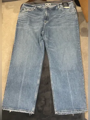 Abercrombie & Fitch Curve Love High Rise 90s Relaxed Jean Size 36 / 22 Short thumbnail 6