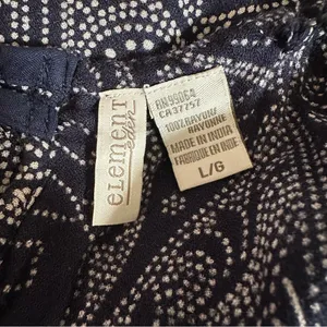 Element Eden Black Dot Paisley Print Spaghetti Strap Strapless Maxi Dress Size L thumbnail 15