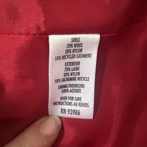 Vintage Wool Cashmere Jacket Red Y2K 90s Petite Sophisticate Size 14 thumbnail 5