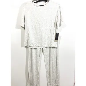 Natori Feathers Essentials Pajama Set Light Heather Grey Sustainable Size S thumbnail 2
