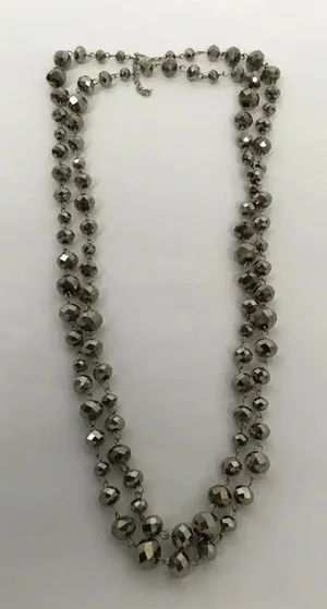 Long Faceted‎ Bead Necklace thumbnail 1