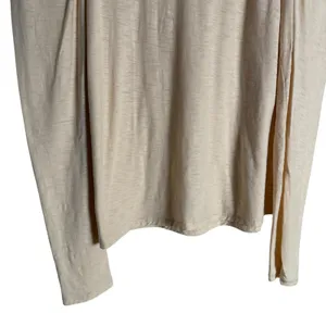 Nation LTD Dalila Victorian Crewneck Ruffled Slub Cotton Tee Antique Cream L thumbnail 5