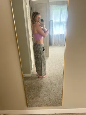 Boutique Leopard print pants with bow detailing thumbnail 3
