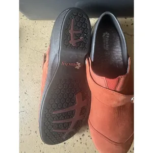 Rocky 4Eursole Sz 40 /10 Nurse Clogs Brick Red Nubuck RKYH042 thumbnail 7