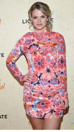 FREE PEOPLE Della Burnout Velvet Mini Dress in Fruit Punch Combo Size Large thumbnail 2