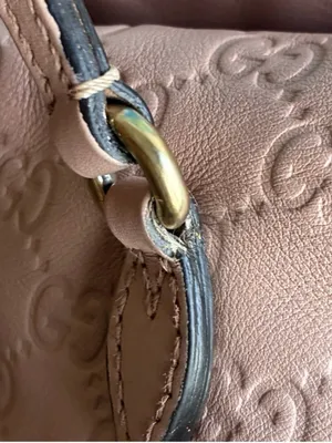 GUCCI Guccissima Bree Medium Foldover Tote Pink Leather 2-Way Crossbody Bag thumbnail 13
