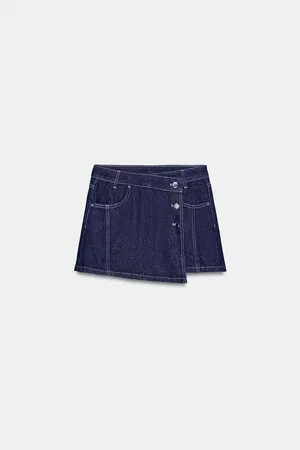 Zara Dark Denim Skort thumbnail 3