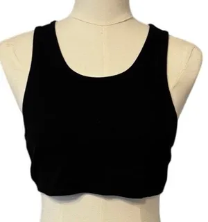 Alo Yoga Black Cropped Tank Top Sleeveless Stretch Athletic Athleisure Small thumbnail 1