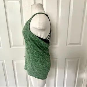 Icyzone green athletic tank with built in bra thumbnail 7