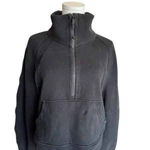 Lululemon - Scuba 1/4 Zip Pullover Sweatshirt Black Sz M/L thumbnail 3