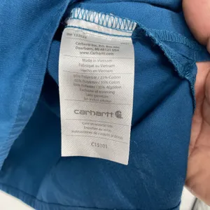 Carhartt Force Scrub Top Mens Small Blue V Neck Medical Shirt thumbnail 7