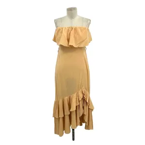 Free People‎ Endless Summer Tavia Strapless Maxi Dress Neutral Size XS thumbnail 3