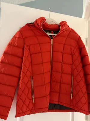 Michael Kors orange puffer winter jacket  thumbnail 2