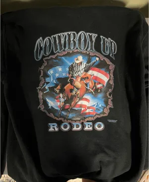 Gildan Hoodie Black Graphic thumbnail 1