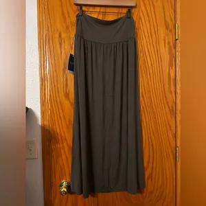 Rohb by Joyce Azria Olive Green Maxi Skirt - NWT - Size L thumbnail 3