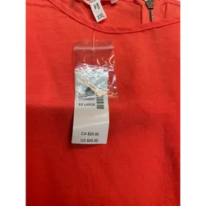 Maurices Sunrise Orange Blouse Size XXL, New with Tags thumbnail 2