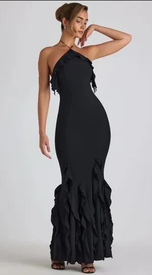 Oh Polly Ruffle Maxi Dress thumbnail 1
