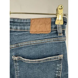 Zara Women’s High Rise Skinny Leg Jeans Size 8 Medium Wash Raw Hem 27 Inseam thumbnail 7