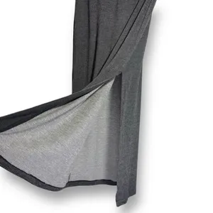 Elie‎ Tahari Maxi Skirt Large Gray Knit Sweater Pull On Elastic Waist Stretch thumbnail 2