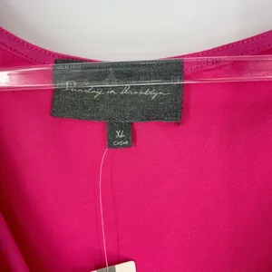 Sunday in Brooklyn‎ Anthropologie Ruched Wrap Top Pink Size XL NWT thumbnail 9
